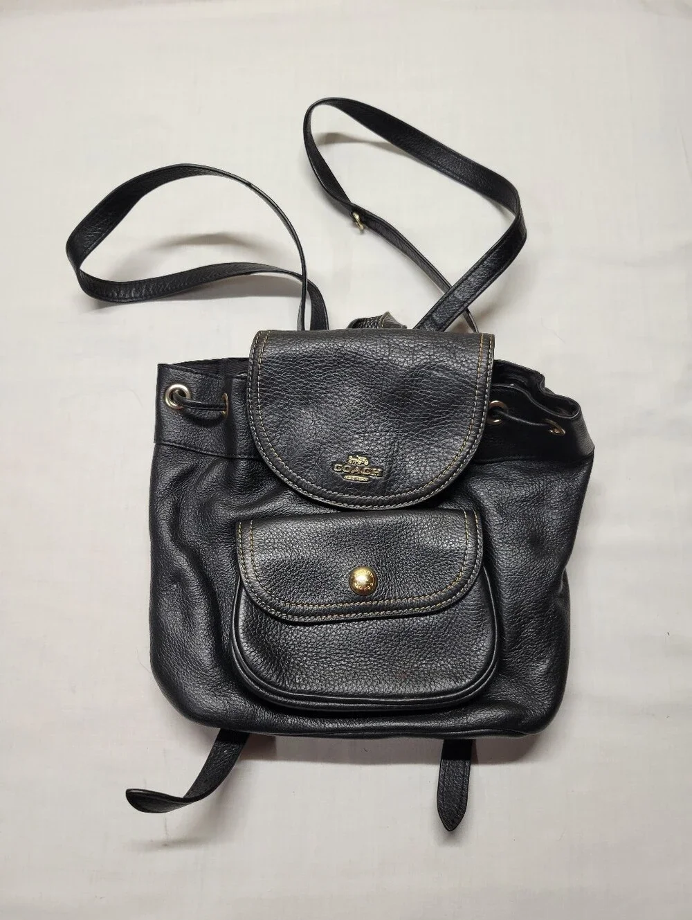 COACH Mini Billie Pebble Leather Backpack Ladies Genuine Leather Authentic